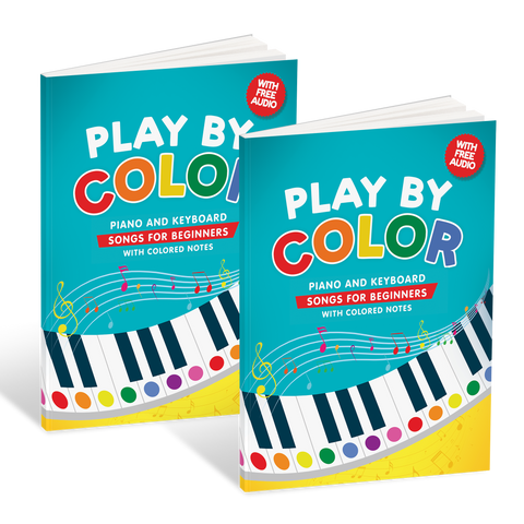 Play by Color: Piano and Keyboard Songs for Beginners with Colored Notes (including Christmas Sheet Music)