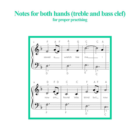 Christmas Carols for Piano. Beginner Christmas Sheet Music Book for Kids and Adults
