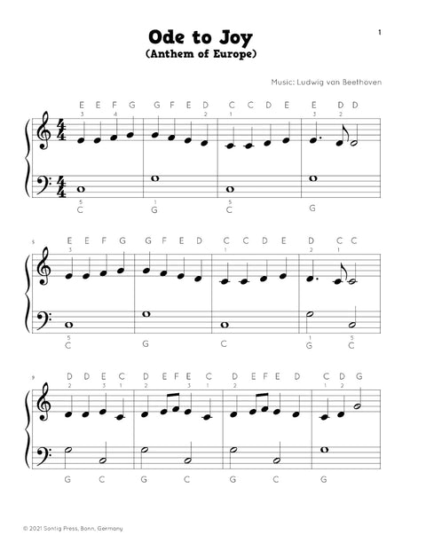 Little Pianist. Piano Songbook for Kids: Beginner Piano Sheet Music for Children with 55 Songs
