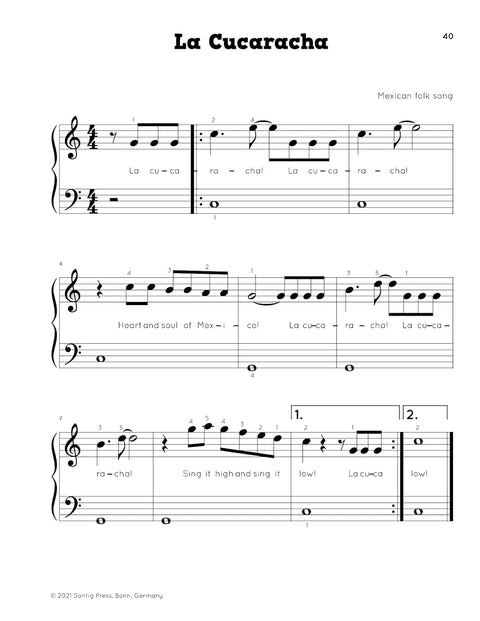 Little Pianist. Piano Songbook for Kids: Beginner Piano Sheet Music for Children with 55 Songs